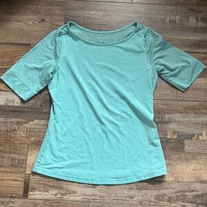 Prana Turquoise Short Sleeve Tee